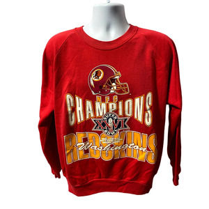 WASHINGTON REDSKINS NFL SUPER BOWL 1992 SWEATER LARGE MADE IN USA 22x26